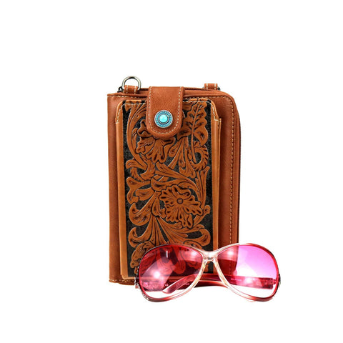 Montana West Tooled Crossbody Phone Purse - Montana West World