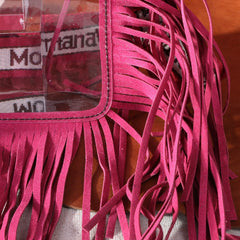 Montana West Western Fringe Clear Stadium Crossbody Bag - Montana West World