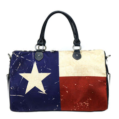 Texas Flag Canvas Weekender Bag - Montana West World