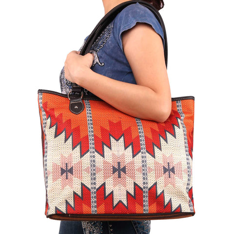 Montana West Aztec Canvas Tote Bag - Montana West World