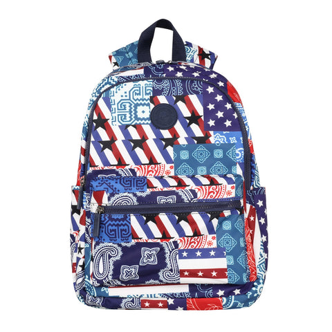 Montana West Starts Stripes Paisley Print Backpack - Montana West World