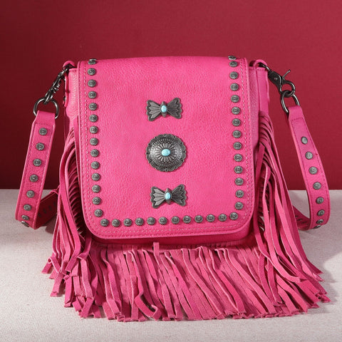 Montana West Fringe Mariposa Concho Collection Crossbody - Montana West World