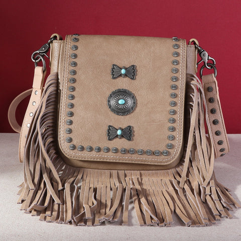 Montana West Fringe Mariposa Concho Collection Crossbody - Montana West World