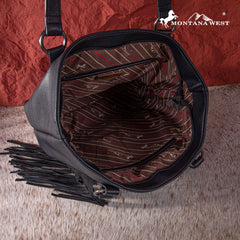 Montana West Embroidered Feather Concealed Carry Tote - Montana West World