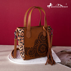 Montana West Floral Embossed Leopard Collection Bag - Montana West World