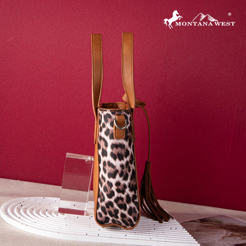 Montana West Floral Embossed Leopard Collection Bag - Montana West World