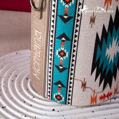 Montana West Aztec Drawstring Bucket Crossbody Purse - Montana West World