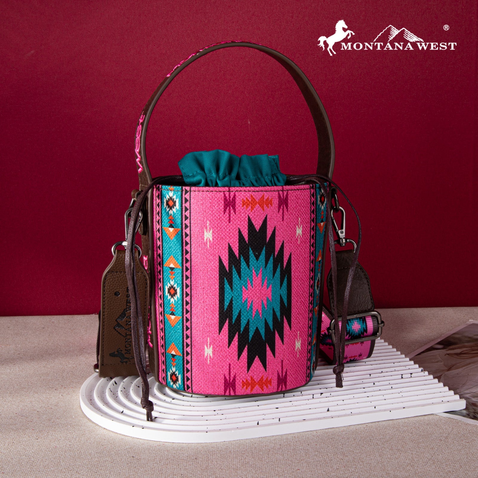 Montana West Aztec Tooled Collection Crossbody Bag – Cowgirl Wear