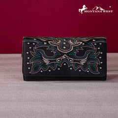 Montana West Embroidered Collection Wallet - Montana West World