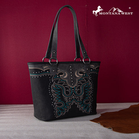 Montana West Embroidered Collection Concealed Carry Tote - Montana West World