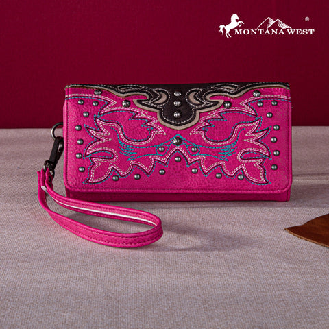 Montana West Embroidered Collection Wallet - Montana West World