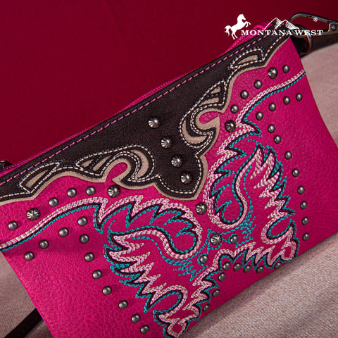 Montana West Embroidered Collection Clutch/Crossbody - Montana West World