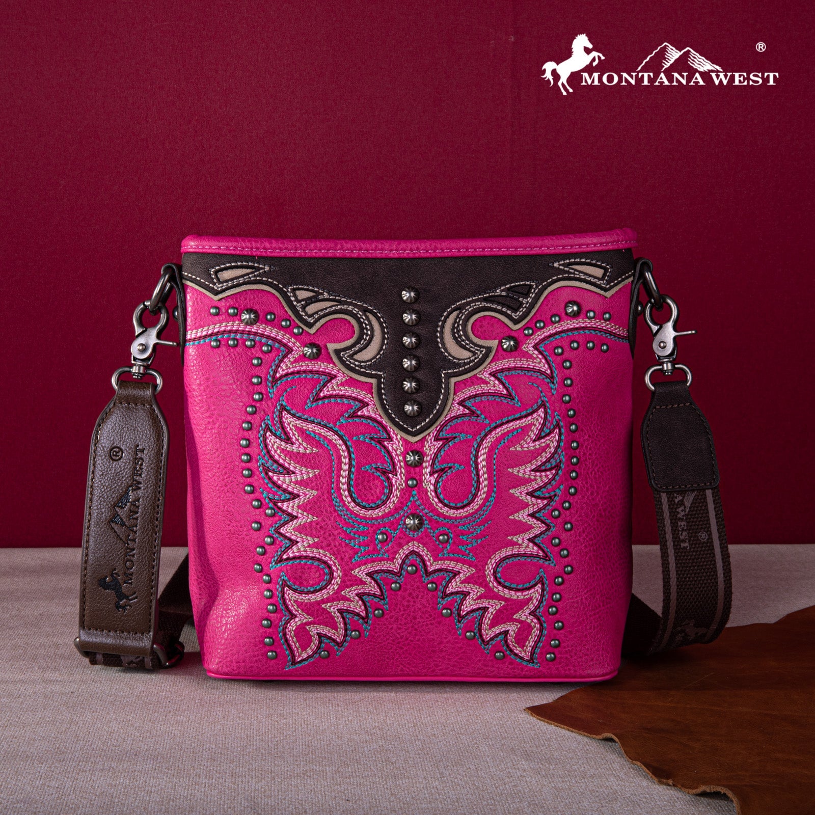 Montana West Embroidered Collection Concealed Carry Crossbody - Montana West World