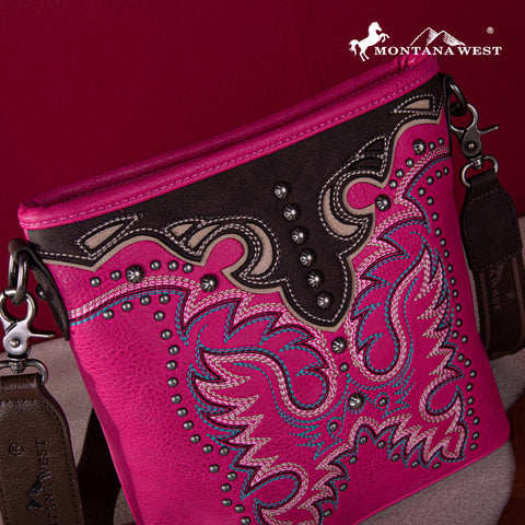 Montana West Embroidered Concealed Carry Crossbody Bag - Montana West World