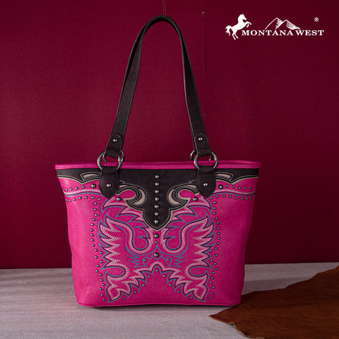 Montana West Embroidered Collection Concealed Carry Tote - Montana West World