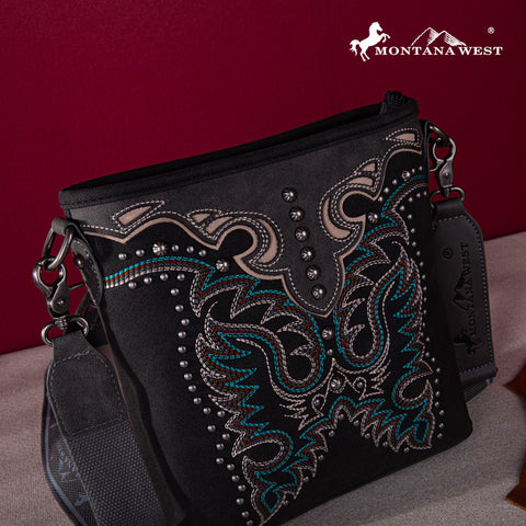 Montana West Embroidered Concealed Carry Crossbody Bag - Montana West World