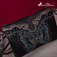 Montana West Embroidered Collection Clutch/Crossbody - Montana West World