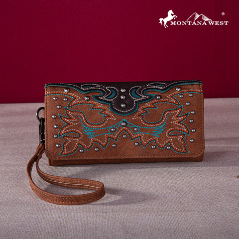 Montana West Embroidered Collection Wallet - Montana West World