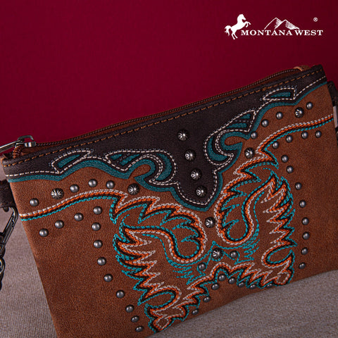 Montana West Embroidered Collection Clutch/Crossbody - Montana West World