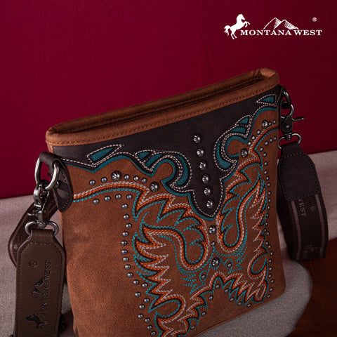 Montana West Embroidered Concealed Carry Crossbody Bag - Montana West World