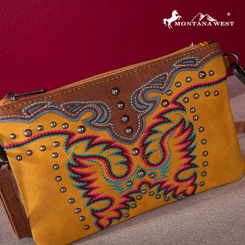 Montana West Embroidered Collection Clutch/Crossbody - Montana West World