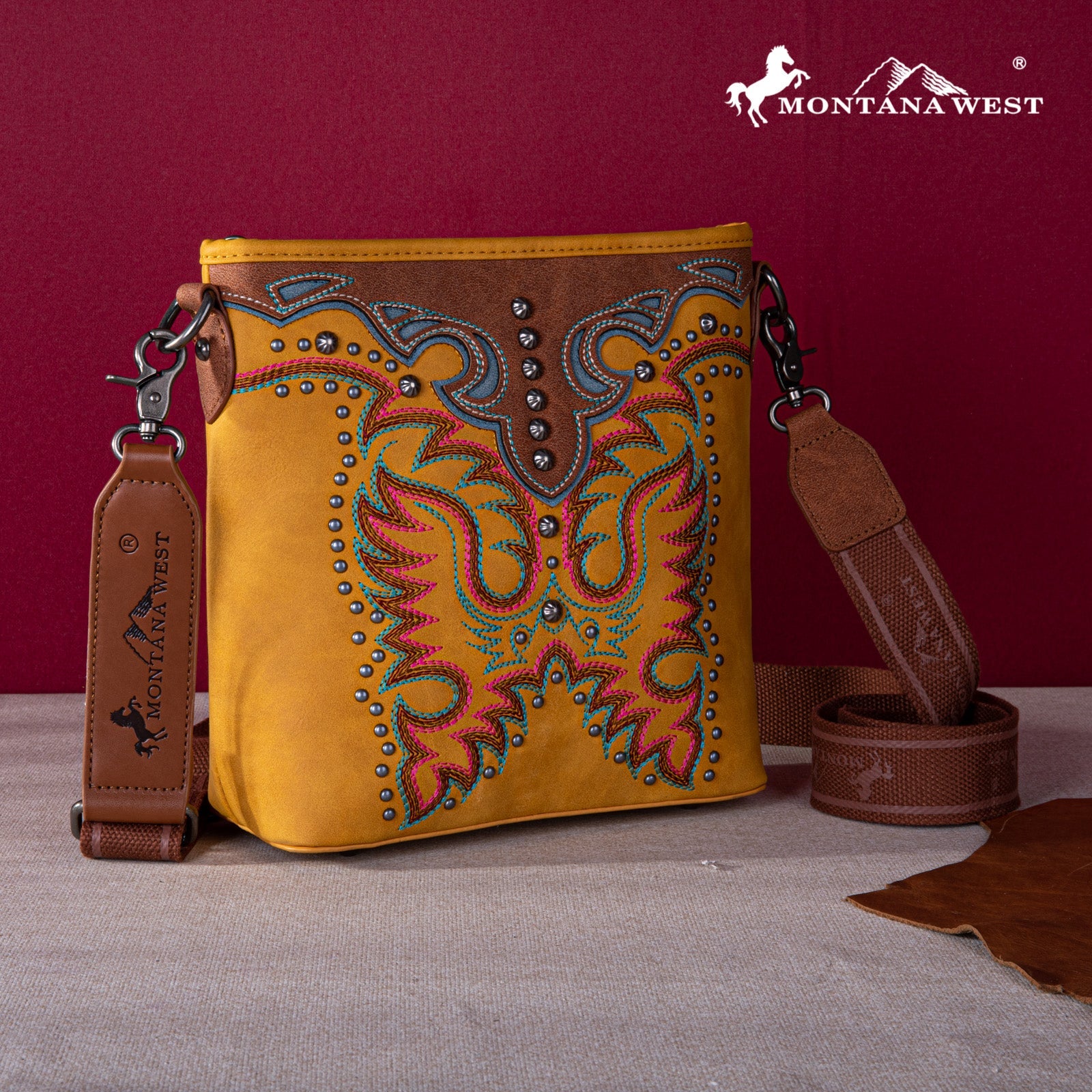 Montana West Embroidered Concealed Carry Crossbody Bag - Montana West World