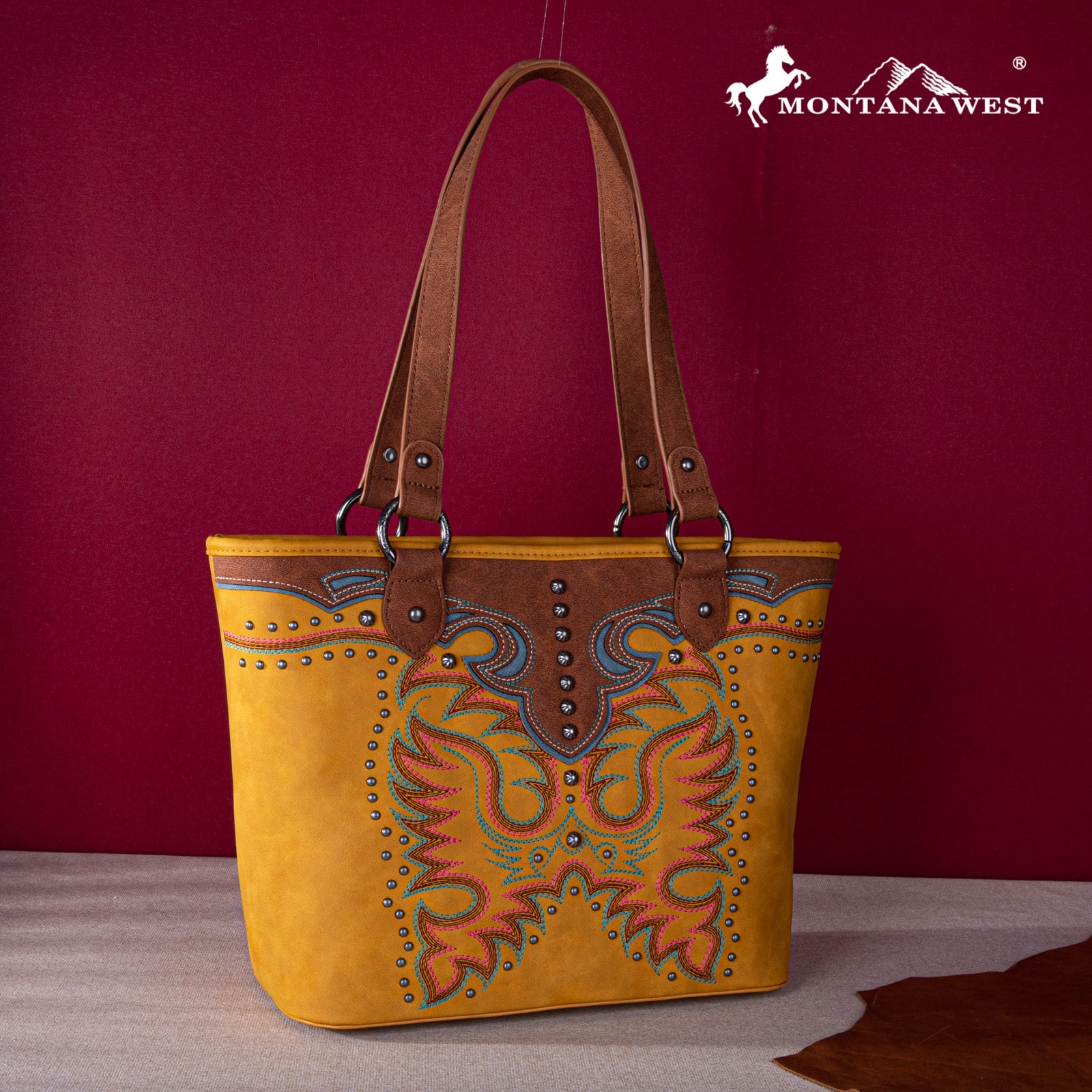 Montana West Embroidered Collection Concealed Carry Tote - Montana West World