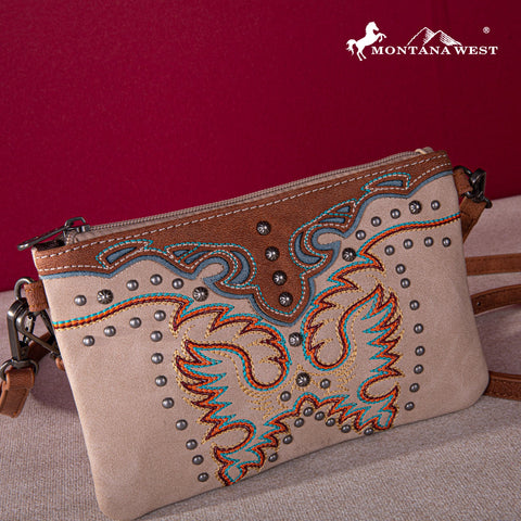 Montana West Embroidered Collection Clutch/Crossbody - Montana West World