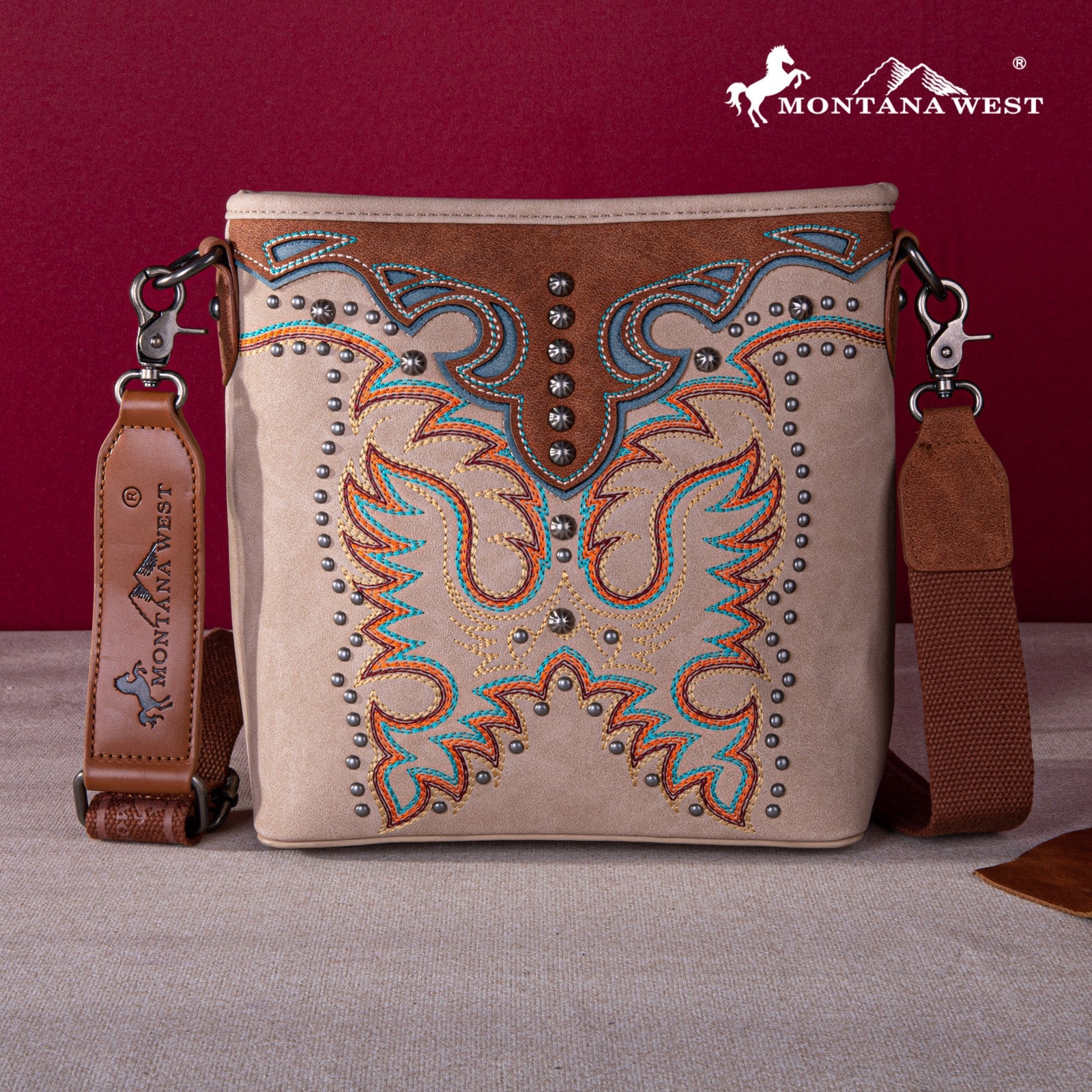 Montana West Embroidered Concealed Carry Crossbody Bag - Montana West World