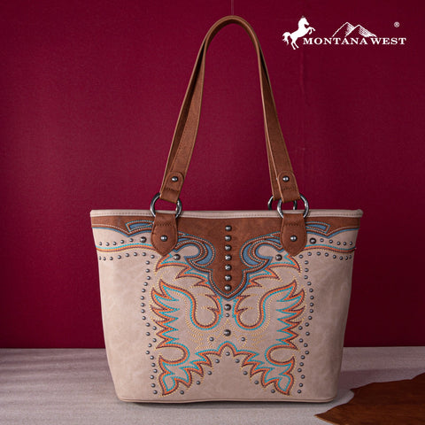 Montana West Embroidered Collection Concealed Carry Tote - Montana West World