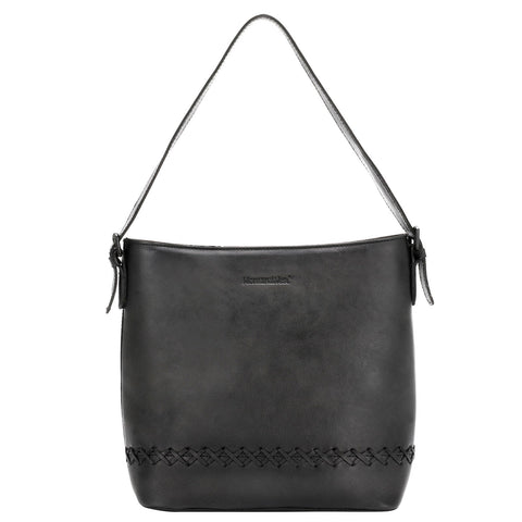 Montana West Whipstitch Genuine Leather Hobo Bag - Montana West World