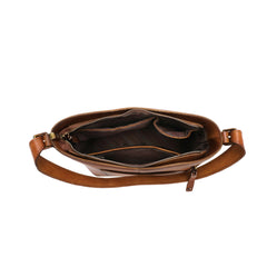 Montana West Genuine Leather Whipstitch Concealed Carry Hobo - Montana West World