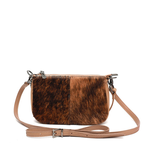 Montana West 100% Genuine Leather Calf Hair Crossbody bag - Montana West World