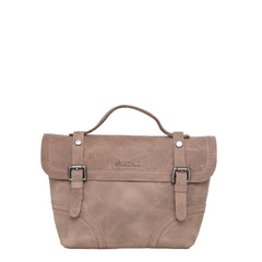 Montana West Genuine Leather Buckle Mini Tote Crossbody Bag - Montana West World