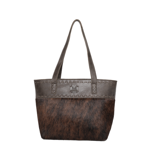 Montana West Real Leather Studs Collection Concealed Carry Tote - Montana West World