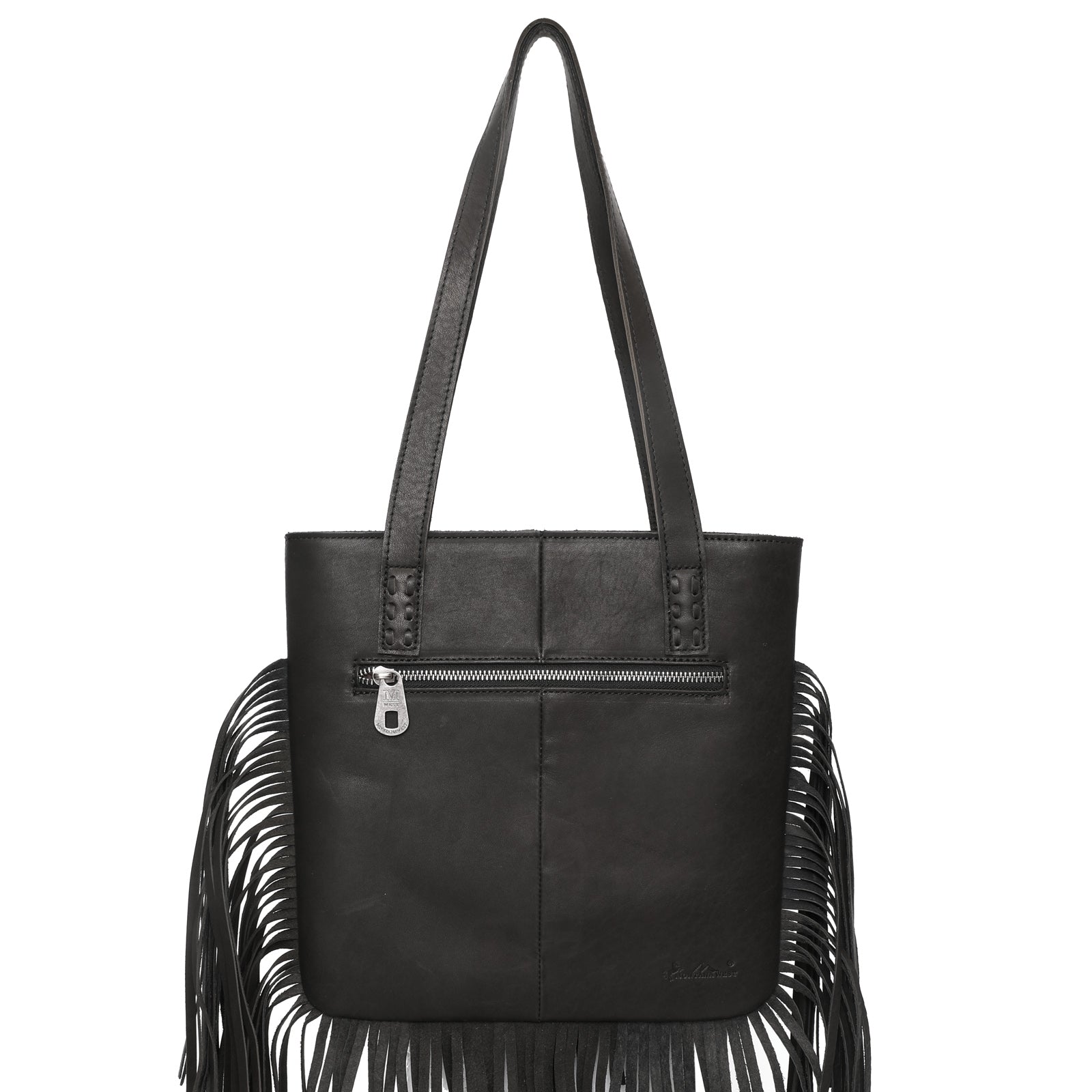 Montana West Concho Genuine Leather Fringe Tote Bag - Montana West World