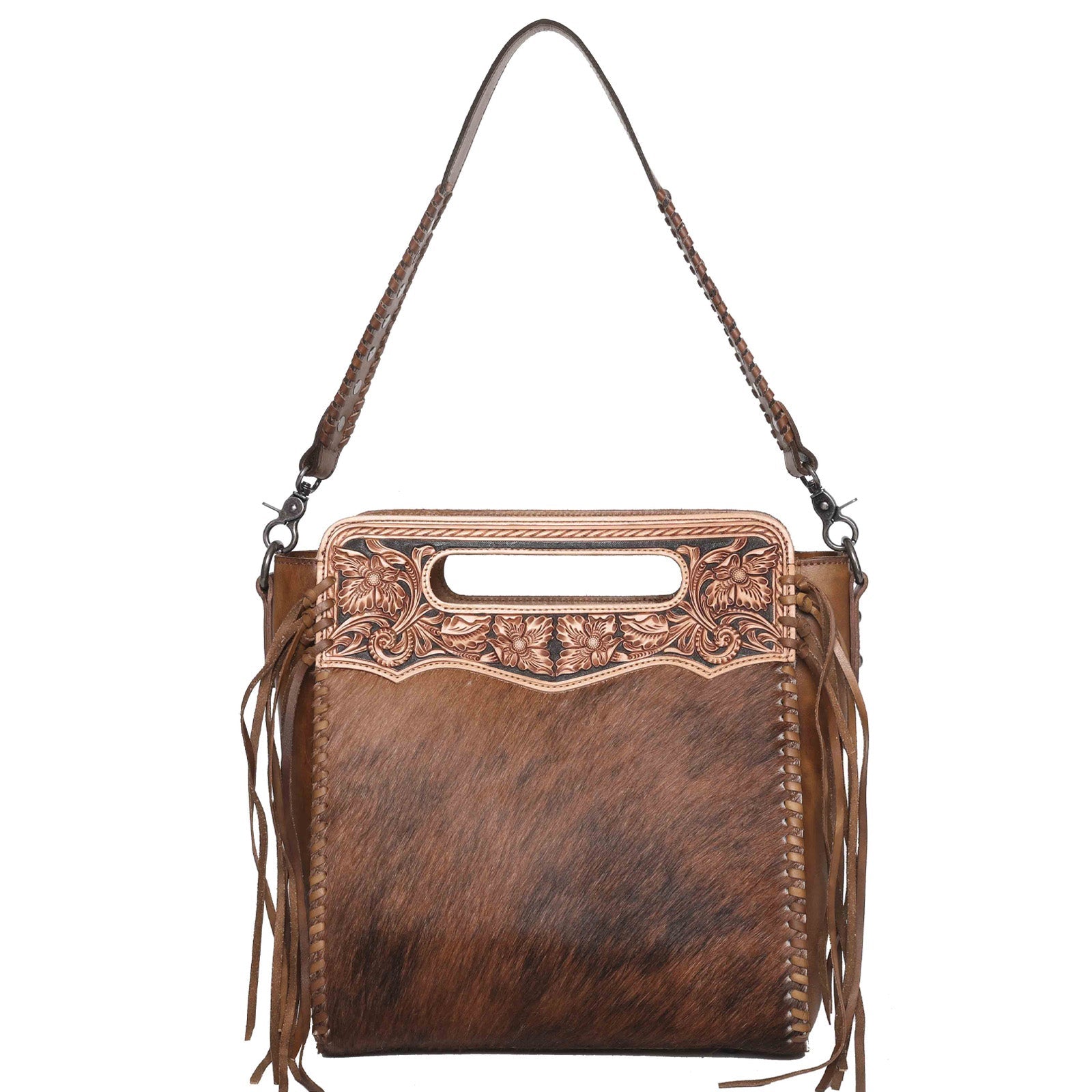 Montana West Western Tooled Hair-on Concealed Carry Hobo - Montana West World