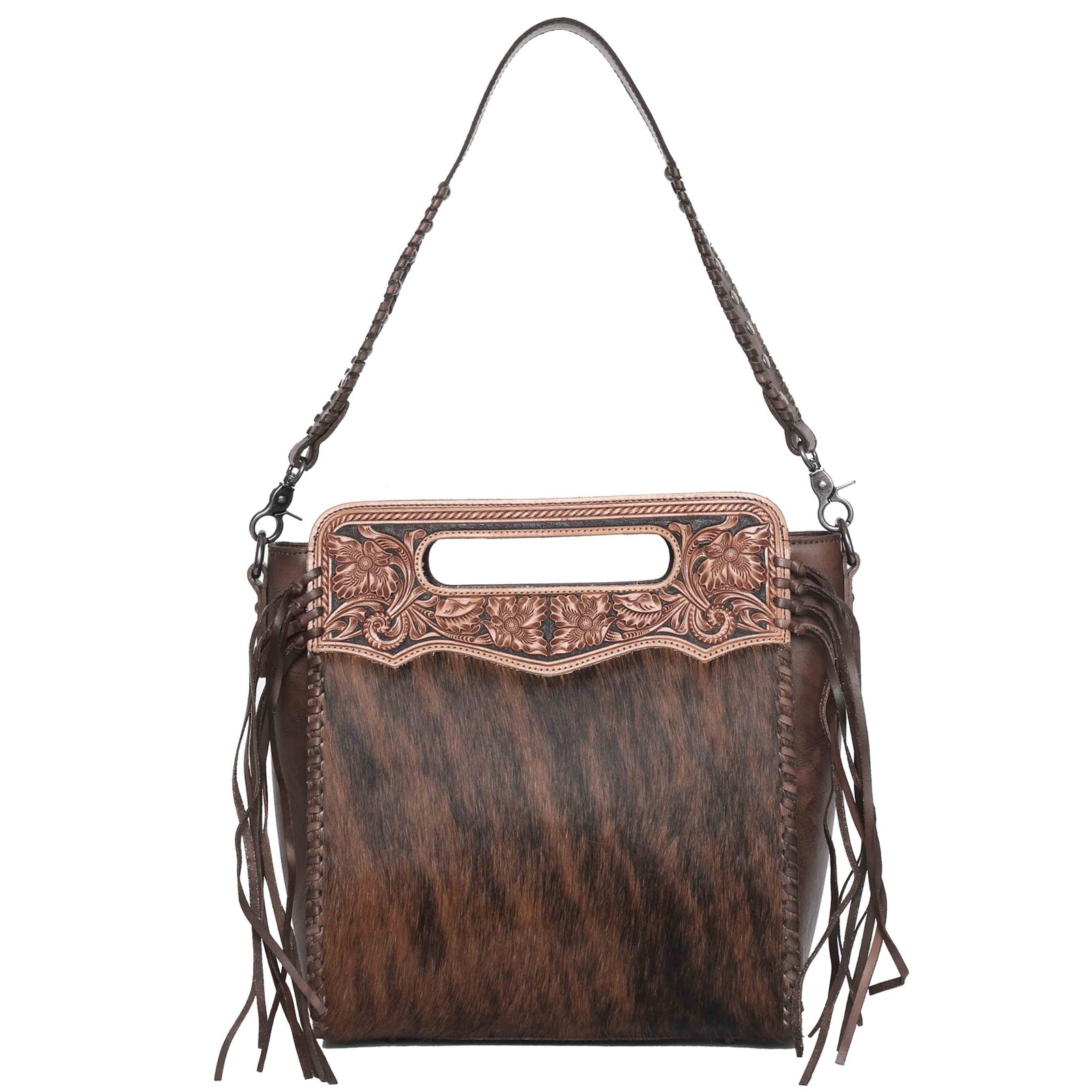 Montana West Western Tooled Hair-on Concealed Carry Hobo - Montana West World