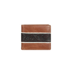 Montana West Genuine Leather Embossed Floral Men's Wallet - Montana West World