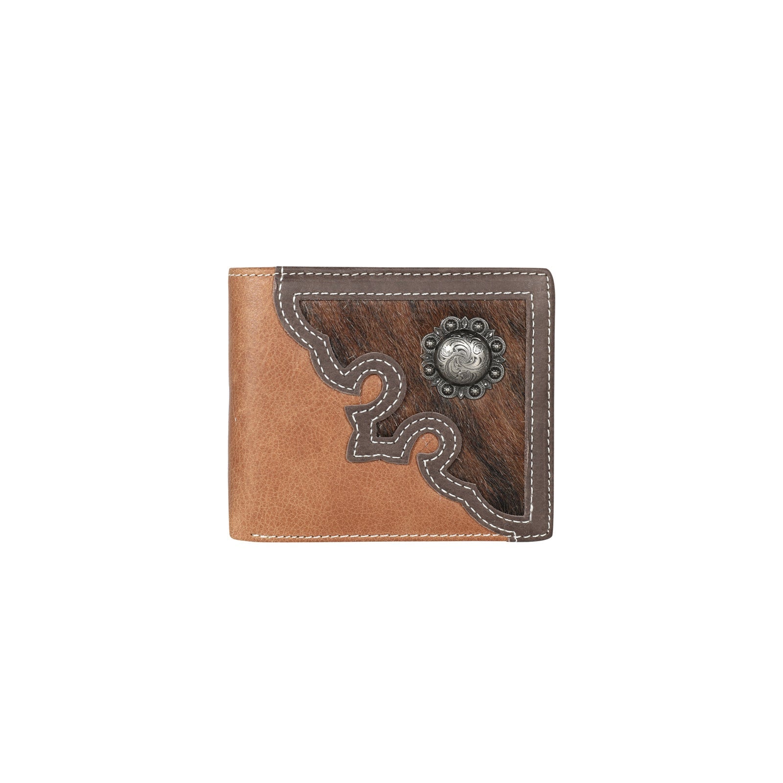 Montana West Genuine Hair-On Leather Men's Wallet - Montana West World