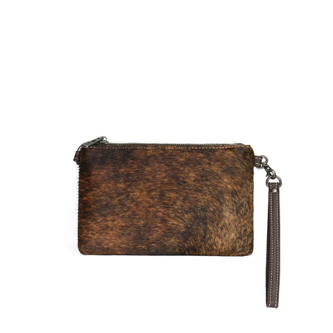 Montana West Hair-On Cowhide Leather Crossbody Clutch - Montana West World