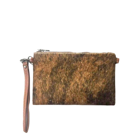 Montana West Hair-On Cowhide Leather Clutch - Montana West World