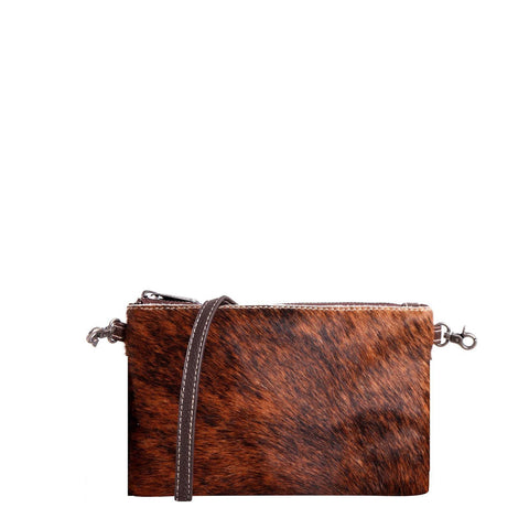 Montana West Hair-On Cowhide Leather Clutch - Montana West World