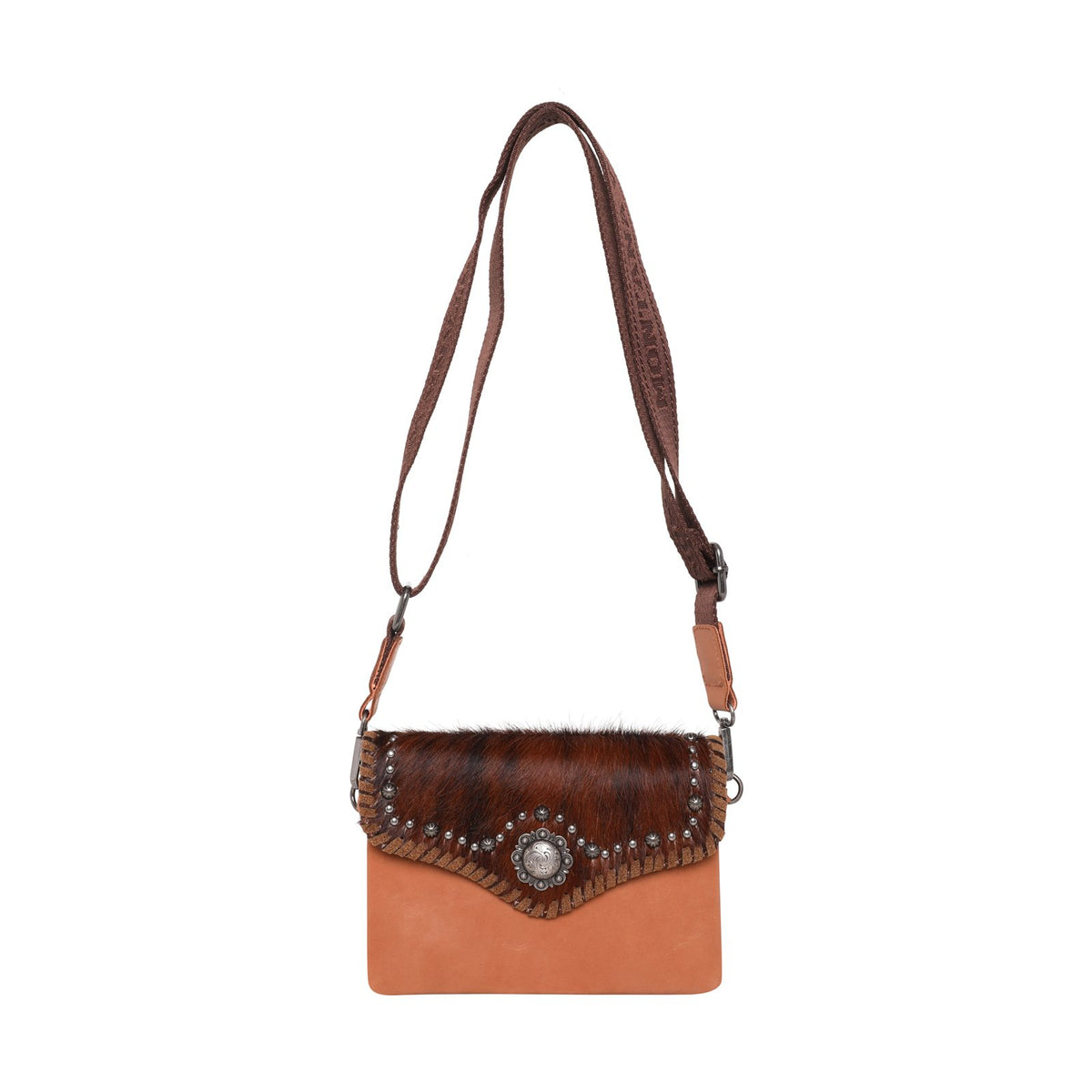 Montana West Hair-On Cowhide Leather Crossbody - Montana West World