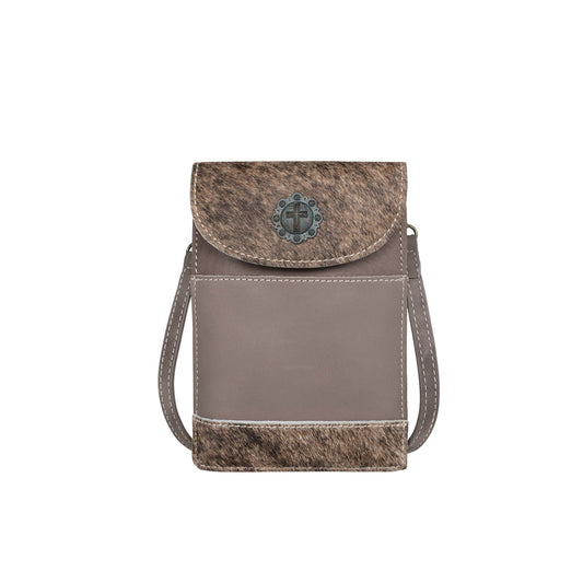 Montana West Hair-On Genuine Cowhide Belt Loop Multi-function Crossbody Phone Holster Pouch - Montana West World