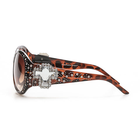 Montana West Cross Sunglasses For Women - Montana West World