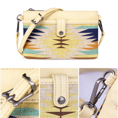 Wrangler Aztec Print Crossbody Clutch - Montana West World