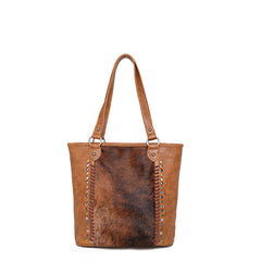 Trinity Ranch Hair-On Leather Collection Concealed Carry Tote - Montana West World
