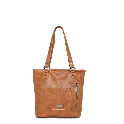 Trinity Ranch Hair-On Leather Collection Concealed Carry Tote - Montana West World