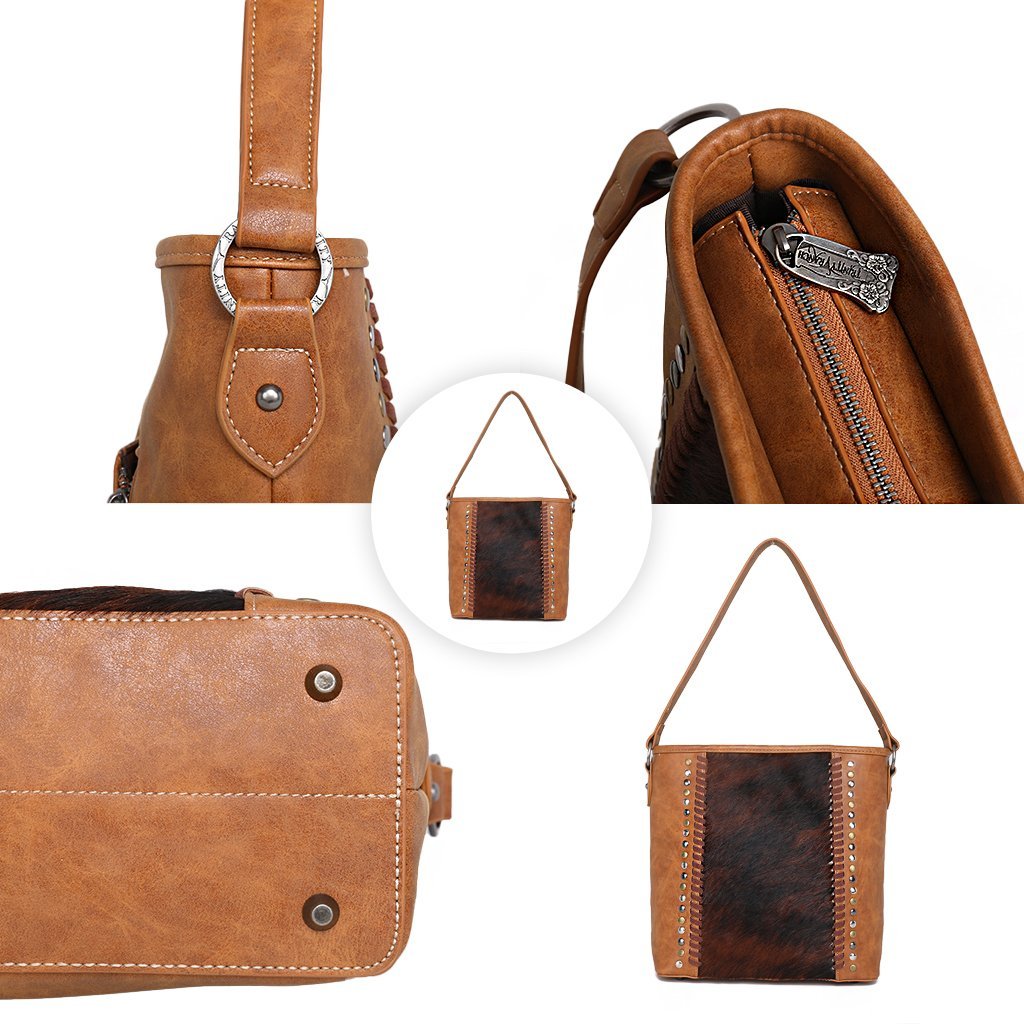 Trinity Ranch Hair-On Collection Concealed Carry Hobo - Montana West World